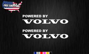 2X VOLVO logo sticker vinyl decal