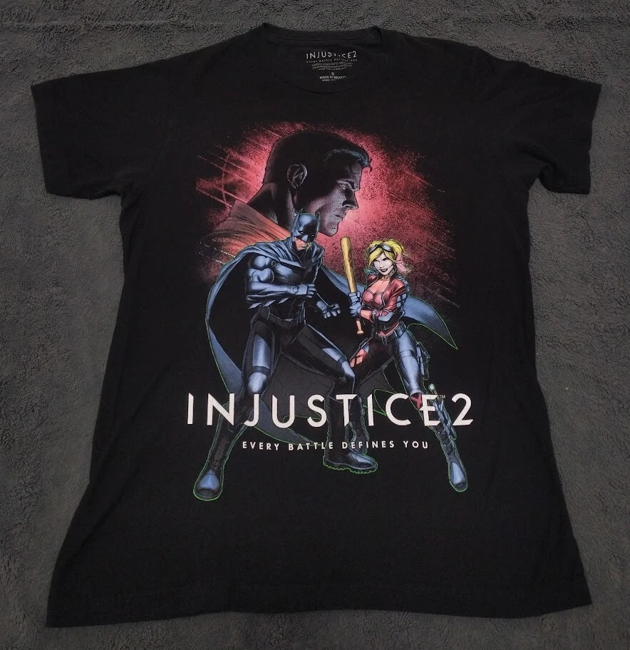 Camisa Promocional Videojuego Injustice 2 Batman Superman Every Battle Defines You S Foto 2 de 4