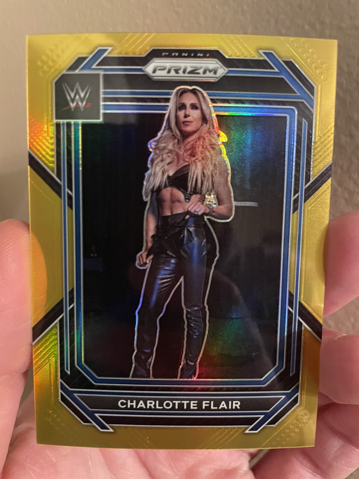 2023  Panini Prizm WWE Prizm 123 Charlotte Flair Gold  /10
