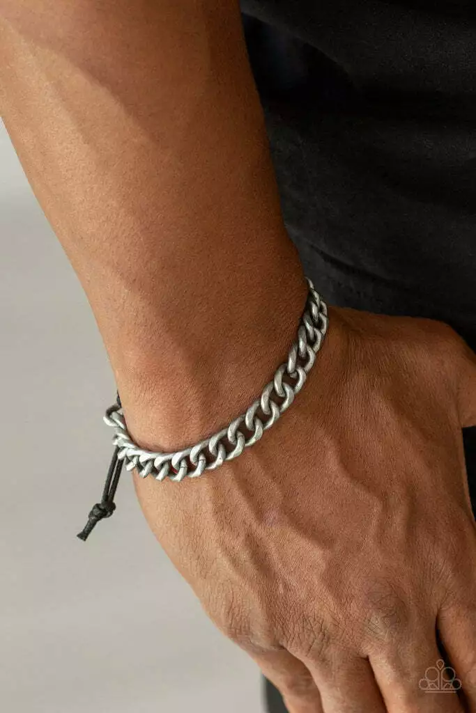 Silver 2024 pull bracelet