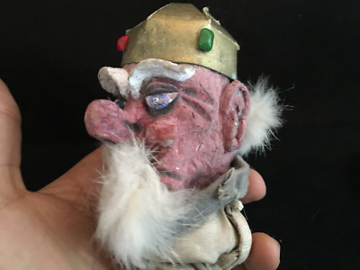 Ancienne Marionnette Caricature Satirique - Jouet Antique Et Original