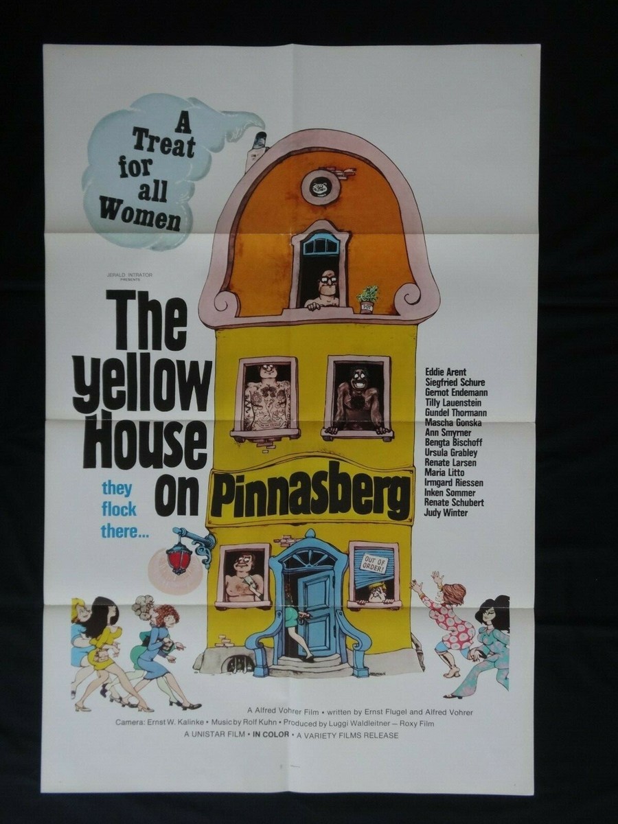 Yellow House In Pinnasburg 1970 Sex Comedy Vintage Original Film Movie  Poster | eBay