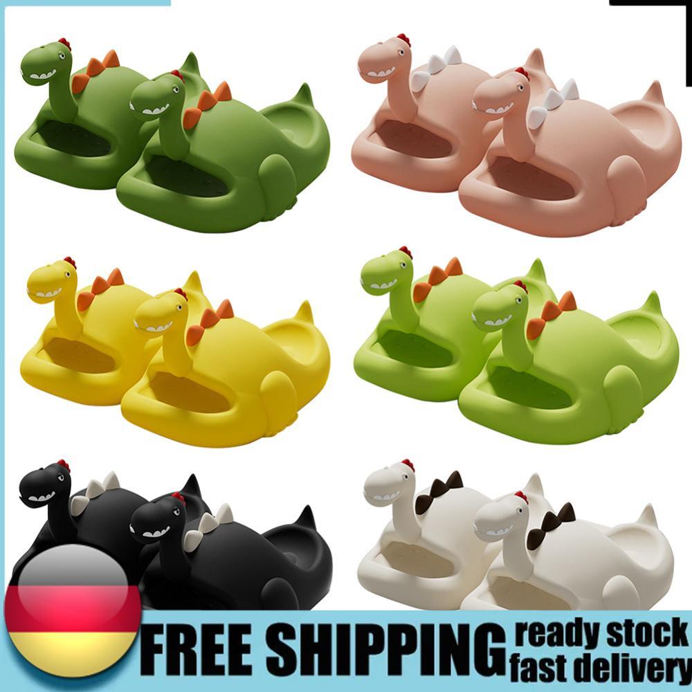 SAOLA Dinosauro 3D Carino Scivoli Punta Aperta Nuvola Pantofole Antiscivolo Suola Spessa Asciugatura Rapida