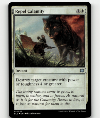 FOIL - MTG Repel Calamity #27 - Bloomburrow | eBay