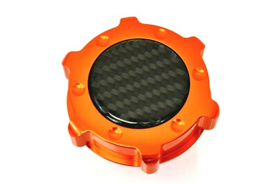CARBON FIBER ENGINE OIL CAP ORANGE FOR DODGE CHARGER CHALLENGER HELLCAT 6.2L