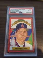 1990 Donruss - Diamond Kings Brian Downing #10 Reversed Negative PSA Graded 4
