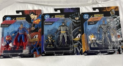 DC Comics X Sonic The Hedgehog Action Figure Set Tails Shadow Knuckles
