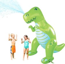 BigMouth Inc. 6' Green Giant Inflatable Dinosaur Sprinkler Splash Toy