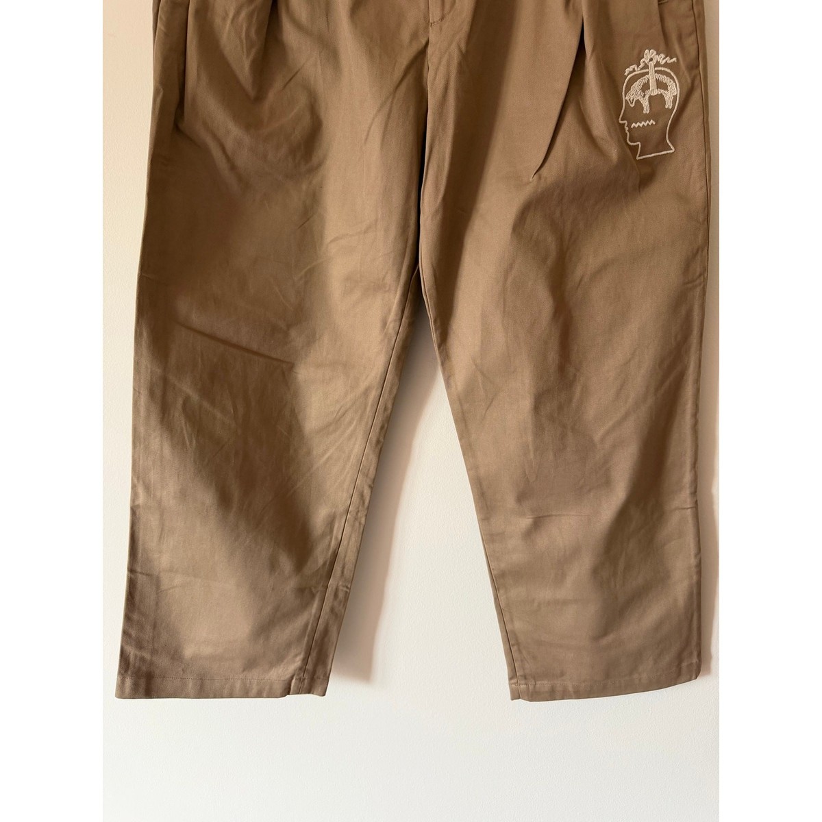 Brain Dead x Brooks Brothers California Pleated Trousers - Size 34 - Khaki - NEW View 3