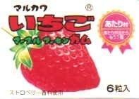 Marukawa Strawberry Marble Gum (6 pieces &times; 33 packs)