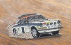1974 PORSCHE CORSA RS RALLYE SAFARI PINS