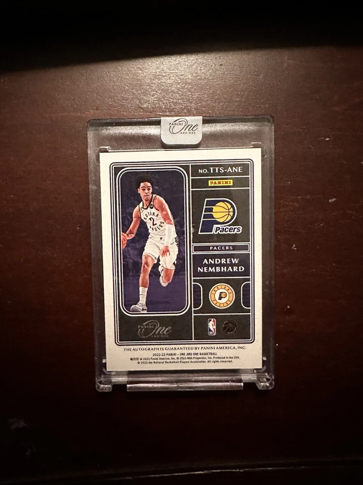 2022-23 Panini One /49 Rookie Autographs Andrew Nembhard - Image 3 of 3