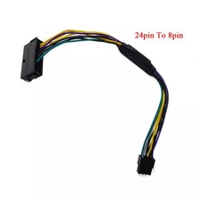 New For DELL Optiplex 3020 7020 9020 T1700 ATX Power Supply Cable 24Pin to 8Pin