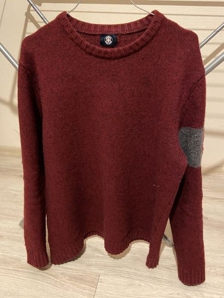 Men Strellson Sweater Red Wool 42