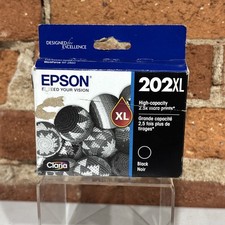 Epson 202XL Black Ink Cartridge T202XL120 Exp 08/26 Brand New