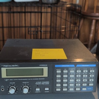 Realistic Hyperscan PRO-2006 Desktop Scanner 400CH AM/FM Analog Programmable
