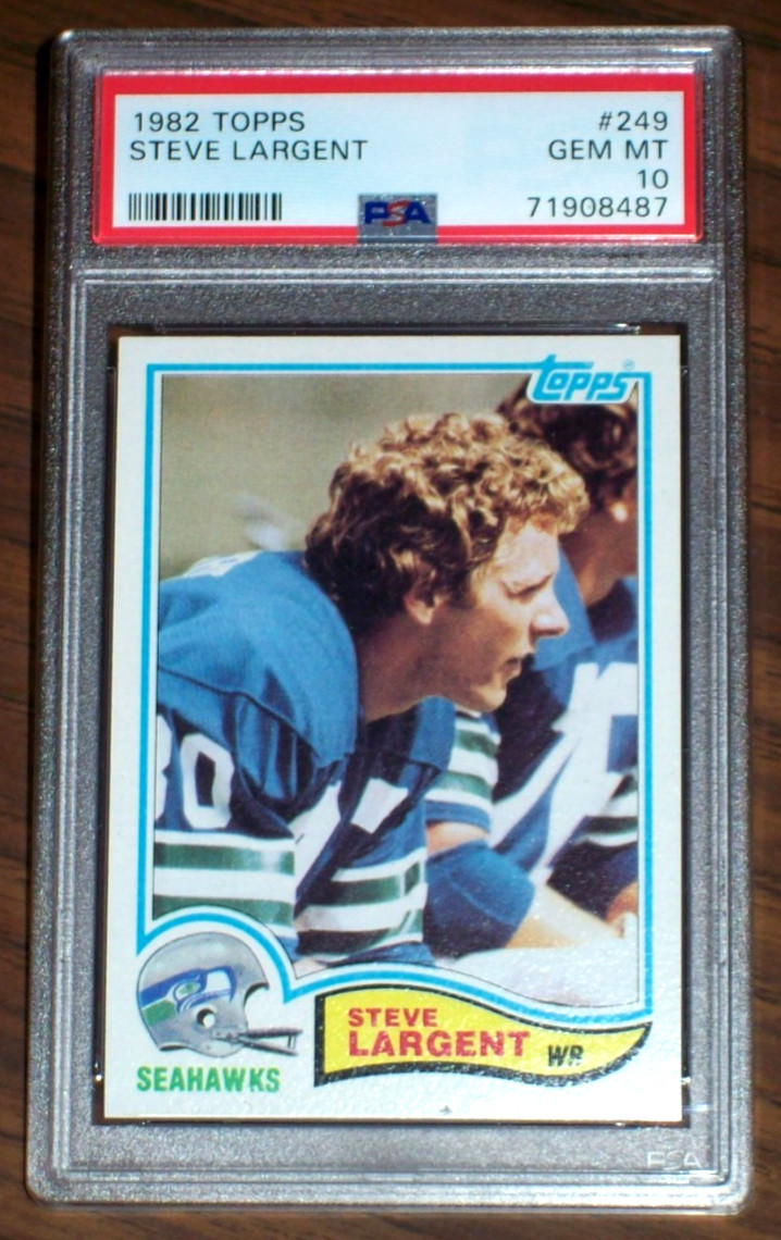1982 Steve Largent #249 Topps PSA 10 Seattle Seahawks