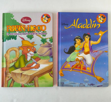 OFFERTA!NR. 2LIBRI DI FAVOLE DISNEY X BAMBINI"ROBIN HOOD" E "ALADIN"OTTIMO USATO