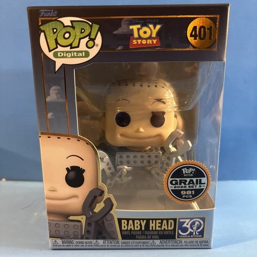 Funko Pop Digital Exclusive Toy Story Baby Head Grail LE 981 Pieces In Hand