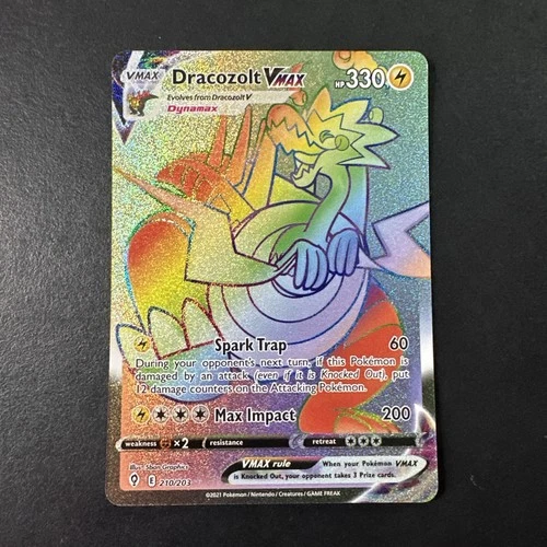 Dracozolt VMAX (Secret) Secret Rare SWSH07: Evolving Skies 210/203 NM