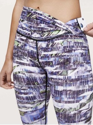 NWOT! Lululemon High Rise 28  Ultra Vision White Black | SIZE 4