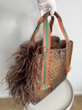 Borsa MANTERO 1902 leopardata con pelletteria rara da trovare