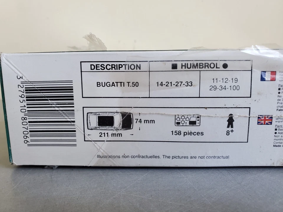 Modello Heller 1/24 Bugatti T.50 – 158 Pezzi – Nuovo – Modellismo Auto 21 Cm - Immagine 4 di 4