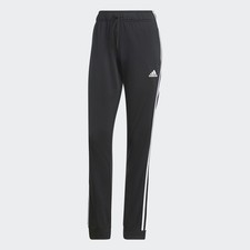 adidas women Essentials Warm-Up Slim Tapered 3-Stripes Track Pants