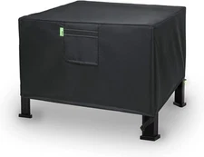 Fire Pit Cover Square – Heavy Duty Outdoor Firepit Cover, Full Coverage Black 