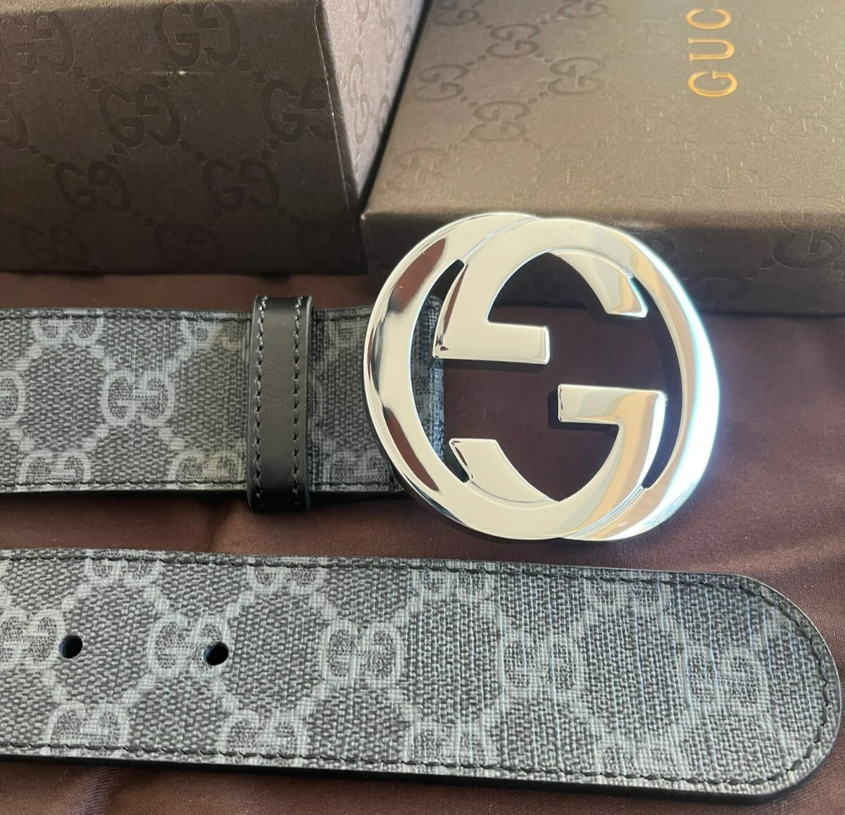 Gucci Gray Belts for Men for sale - eBay