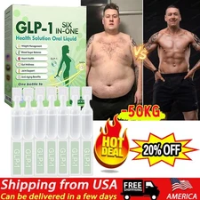 HOT GLP-1 Six-in-One Health Solution Oral Liquid,one Bottle to Target It All 