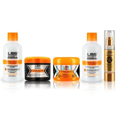 Hair Treatment Kit Stem Cells Smoothing Shampoo Conditioner Mask Argan Oil Liss