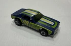 Vintage 1974 Mattel Hot Wheels Blackwall Monte Carlo Stocker Blue/Green Die-Cast