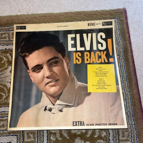 ELVIS PRESLEY: Elvis Is Back LP RCA RD 27171 Mono RD-27171 1960 1st Early Press