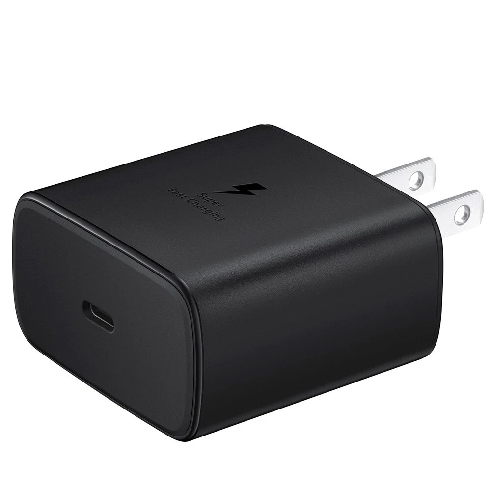 USB C Fast Charger/ Cable 45W PD Adapter for Samsung S25 S24 S23 S22 S21 Black