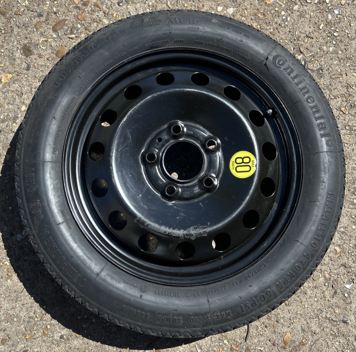 　3シリーズ　E46　　スペア　タイヤ　テンパー　T115/90R16 BMW 1 3 SERIES E46 E87 E90 16