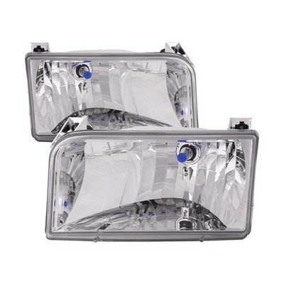Left and Right Headlights Pair Fits Rexhall Vision 2000-2003 Motorhome RV Chrome