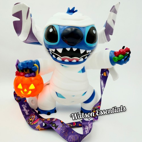 IN HAND 2025 Walt Disney World Parks Stitch Mummy Happy Halloween Popcorn Bucket - Picture 2 of 10