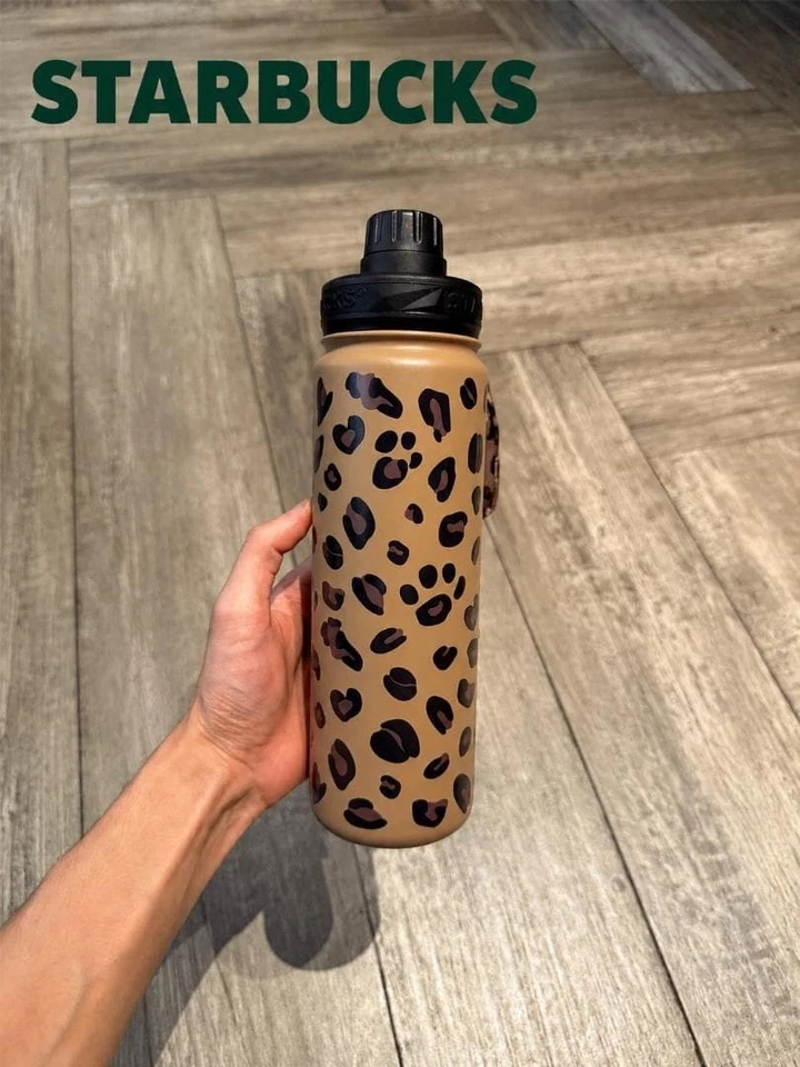 Starbucks Leopard Print vaso aislado con encanto colgante nuevo - Imagen 2 de 4