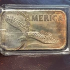 Vintage 1982 1oz 999 Fine Silver Land Of The Free Bar By American Argent Mint 🦅