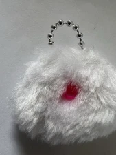 White Faux Fur Barbie Like Sized Doll Purse  (A435)