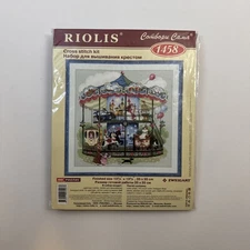 Riolis "Carousel" Vintage Cross Stitch Kit New #1458