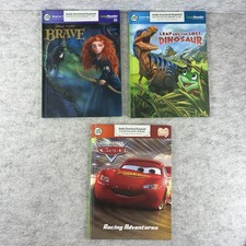 Set of 3 Leap Frog LeapReader Tag Hardcover Books - Disney Cars, Brave, Dinosaur