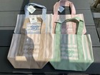 Trader Joe’s Mini Pastel Striped Canvas Tote Bag 2026 Limited Edition Set Of 4 — photo 1