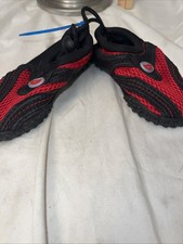 Wave Water Shoes Kids Size 6 Aqua Pool Beach Ocean Swim USA Slip On Red