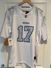 Rzadka koszulka Josh Allen 17 Buffalo Bills „Cold Front” Rivalries, edycja limitowana