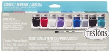 Testors 281236 Auto  Truck Finishing Acrylic Paint Set Set of 9 