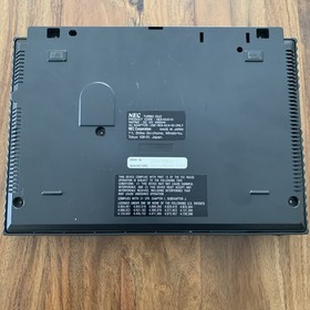 TurboGrafx-CD/TurboDuo Launch Edition Black Console With Military Madness Game !