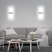 12W Dimmable Wall Sconce Modern LED Wall Lights Up Down Wall Lamp Fixtures