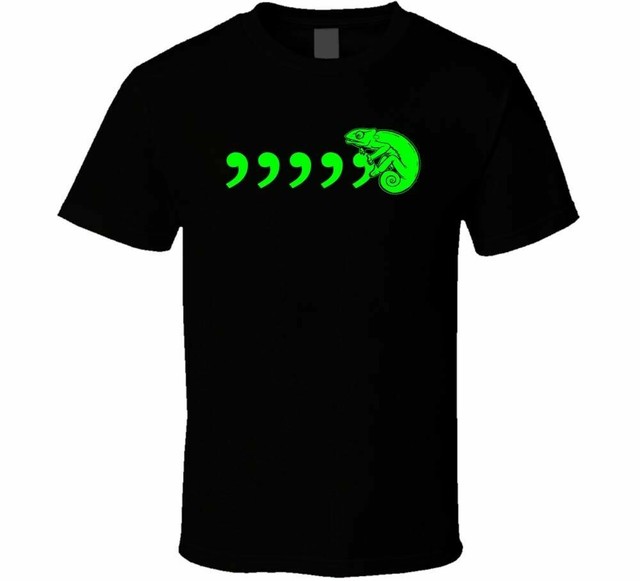 HOT NEW COMMA CHAMELEON logo Black Clothing T Shirt Size S- 2XL | eBay